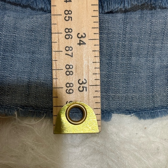 Madewell Dress Women's‎ Size Small Blue Chambray Short Sleeve Pocket Denim - Picture 4 of 6